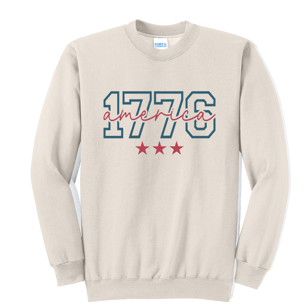 1776- Port & Co™ Core Fleece Pullover CREW Sweatshirt