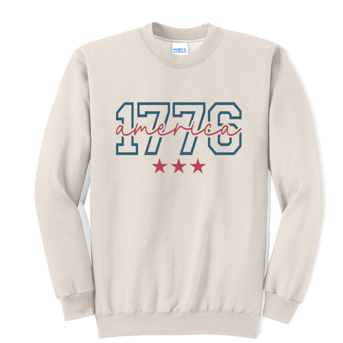 1776- Port & Co™ Core Fleece Pullover CREW Sweatshirt