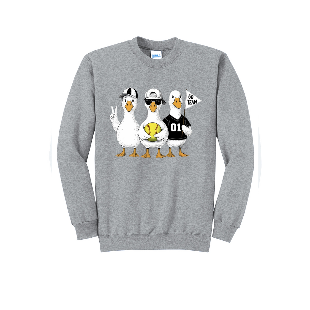 3 GEESE - Port & Co™ Core Fleece Pullover CREW NECK Sweatshirt