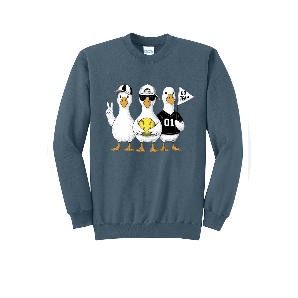 3 GEESE - Port & Co™ Core Fleece Pullover CREW NECK Sweatshirt