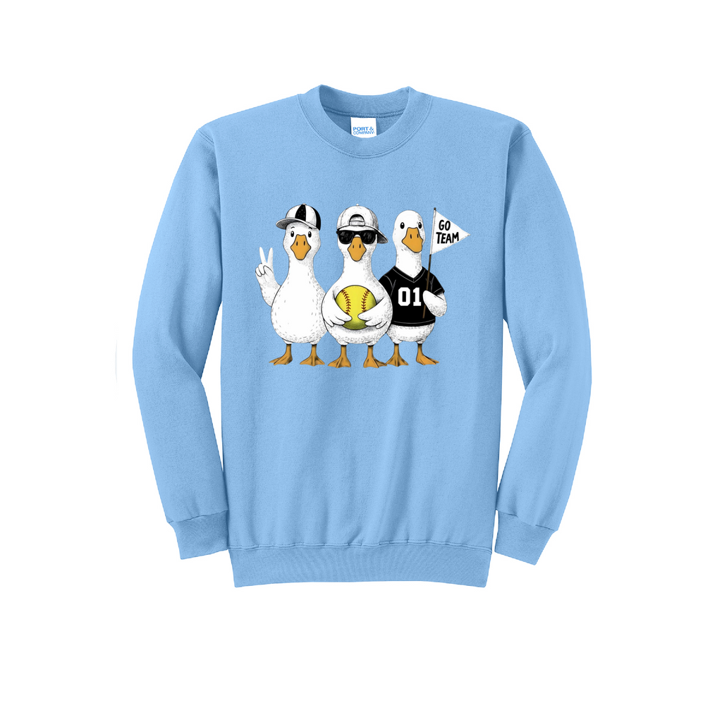 3 GEESE - Port & Co™ Core Fleece Pullover CREW NECK Sweatshirt