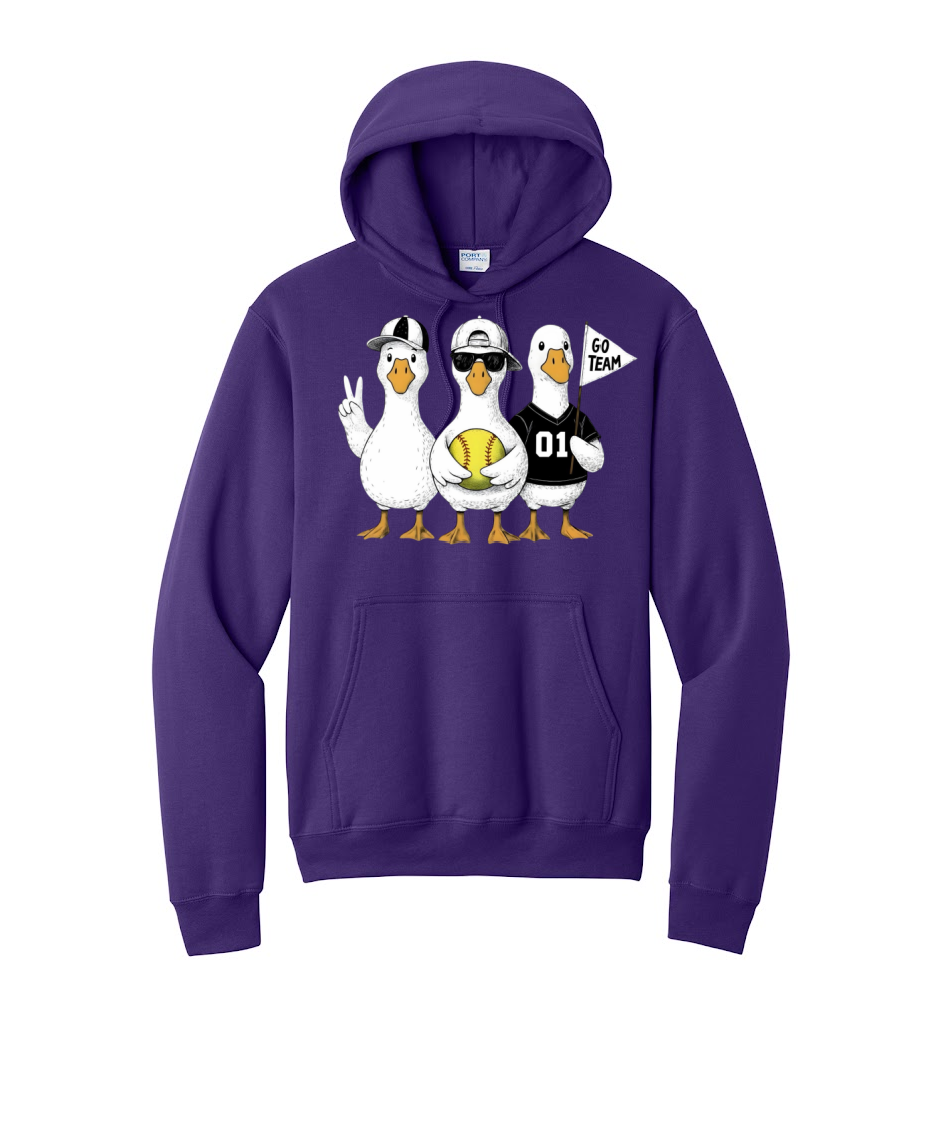 3 GEESE - Port & Co™ Core Fleece Pullover HOODIE Sweatshirt
