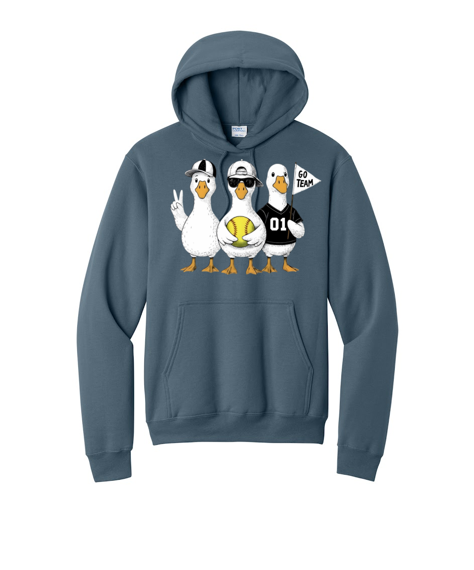 3 GEESE - Port & Co™ Core Fleece Pullover HOODIE Sweatshirt