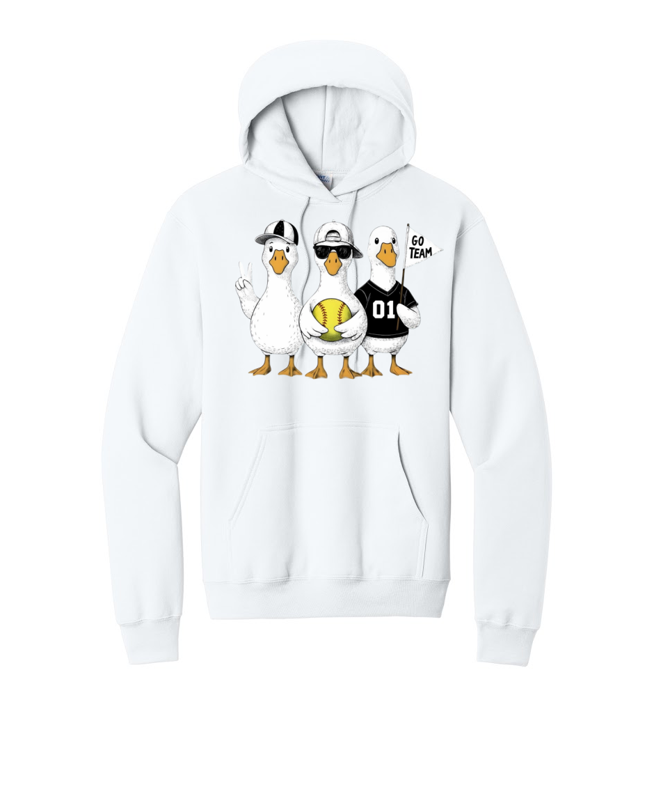 3 GEESE - Port & Co™ Core Fleece Pullover HOODIE Sweatshirt