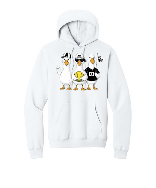 3 GEESE - Port & Co™ Core Fleece Pullover HOODIE Sweatshirt