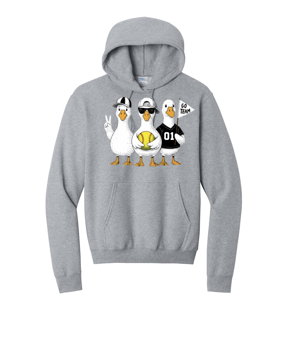 3 GEESE - Port & Co™ Core Fleece Pullover HOODIE Sweatshirt
