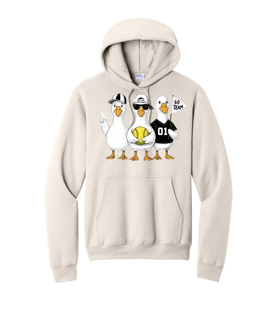 3 GEESE - Port & Co™ Core Fleece Pullover HOODIE Sweatshirt