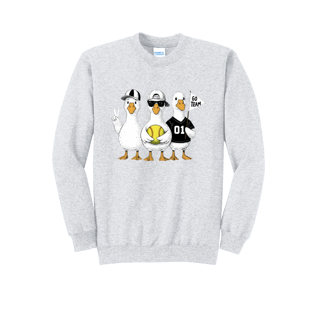 3 GEESE - Port & Co™ Core Fleece Pullover CREW NECK Sweatshirt