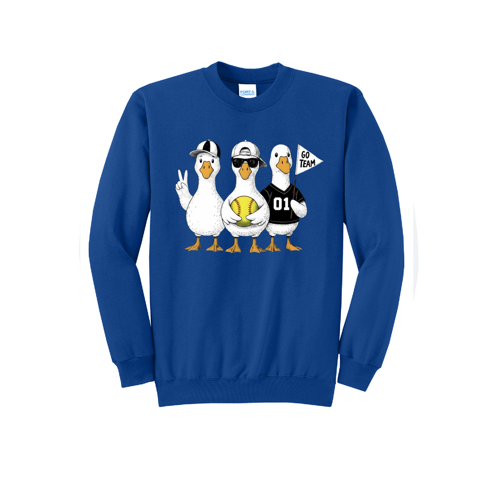 3 GEESE - Port & Co™ Core Fleece Pullover CREW NECK Sweatshirt