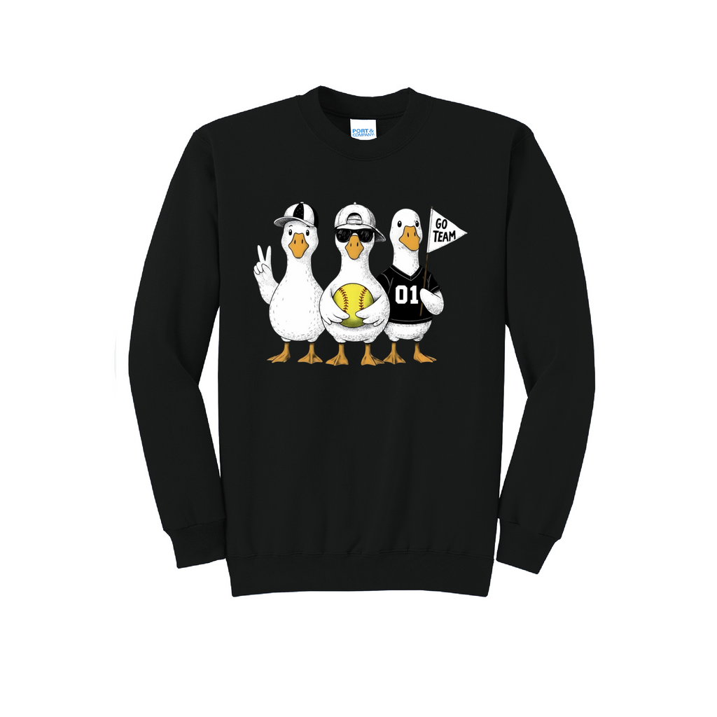 3 GEESE - Port & Co™ Core Fleece Pullover CREW NECK Sweatshirt