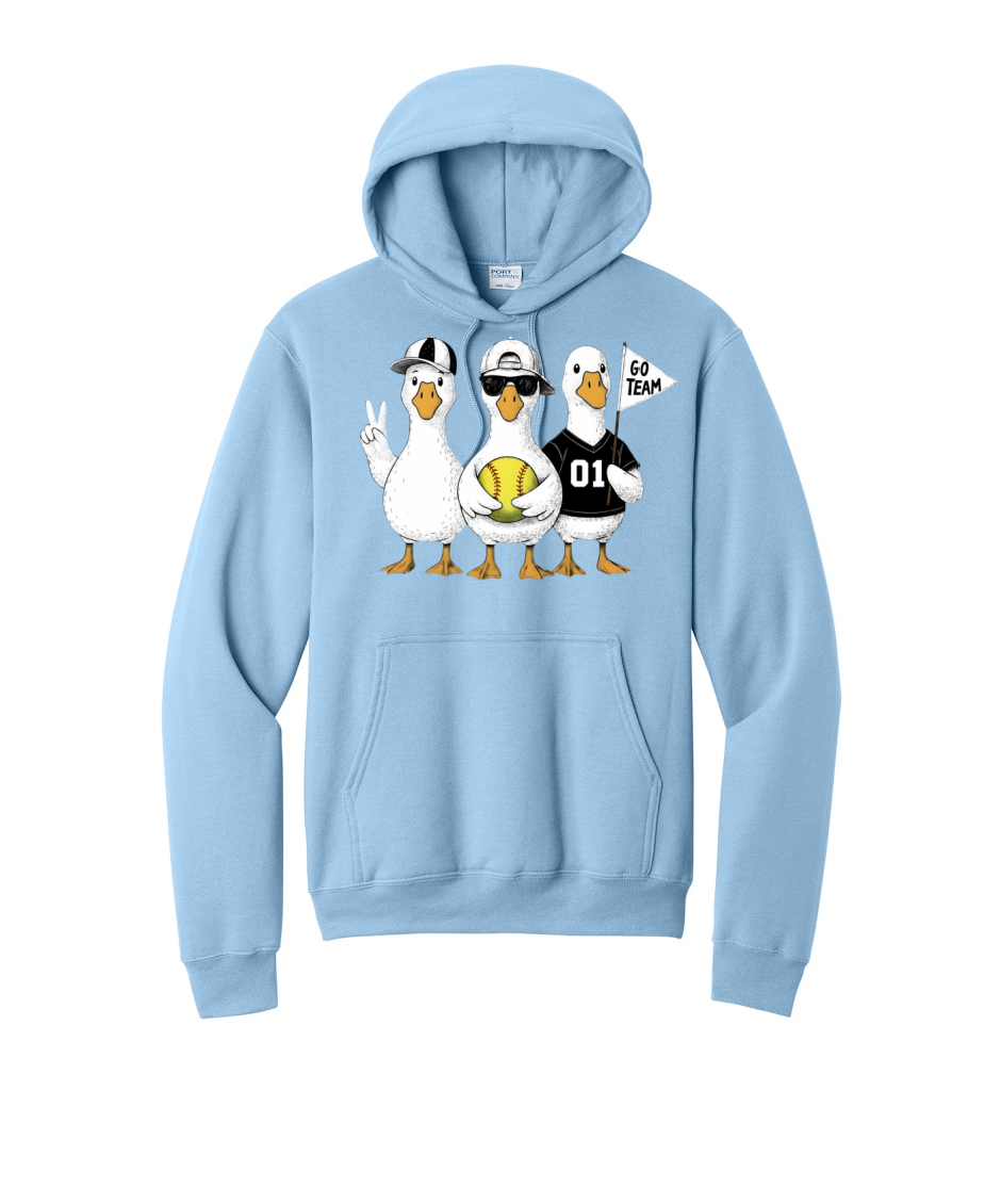 3 GEESE - Port & Co™ Core Fleece Pullover HOODIE Sweatshirt