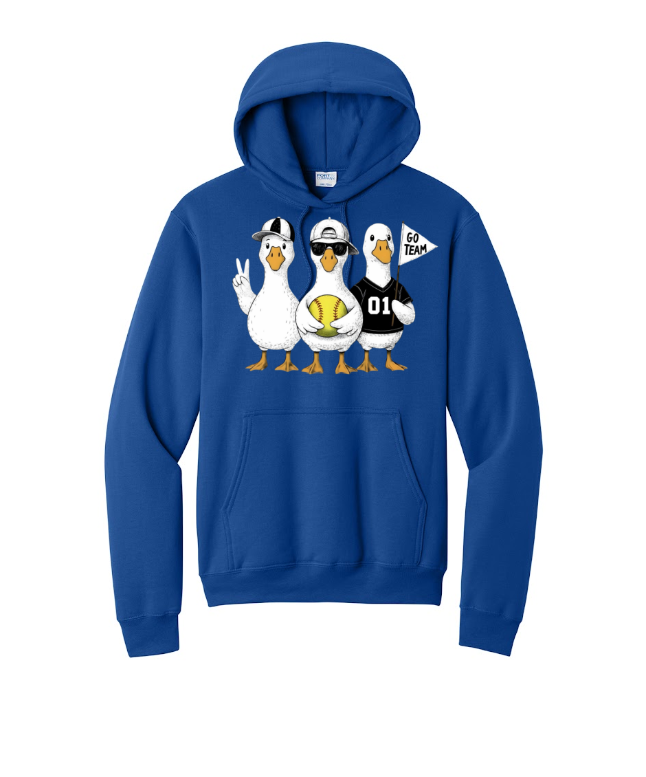 3 GEESE - Port & Co™ Core Fleece Pullover HOODIE Sweatshirt