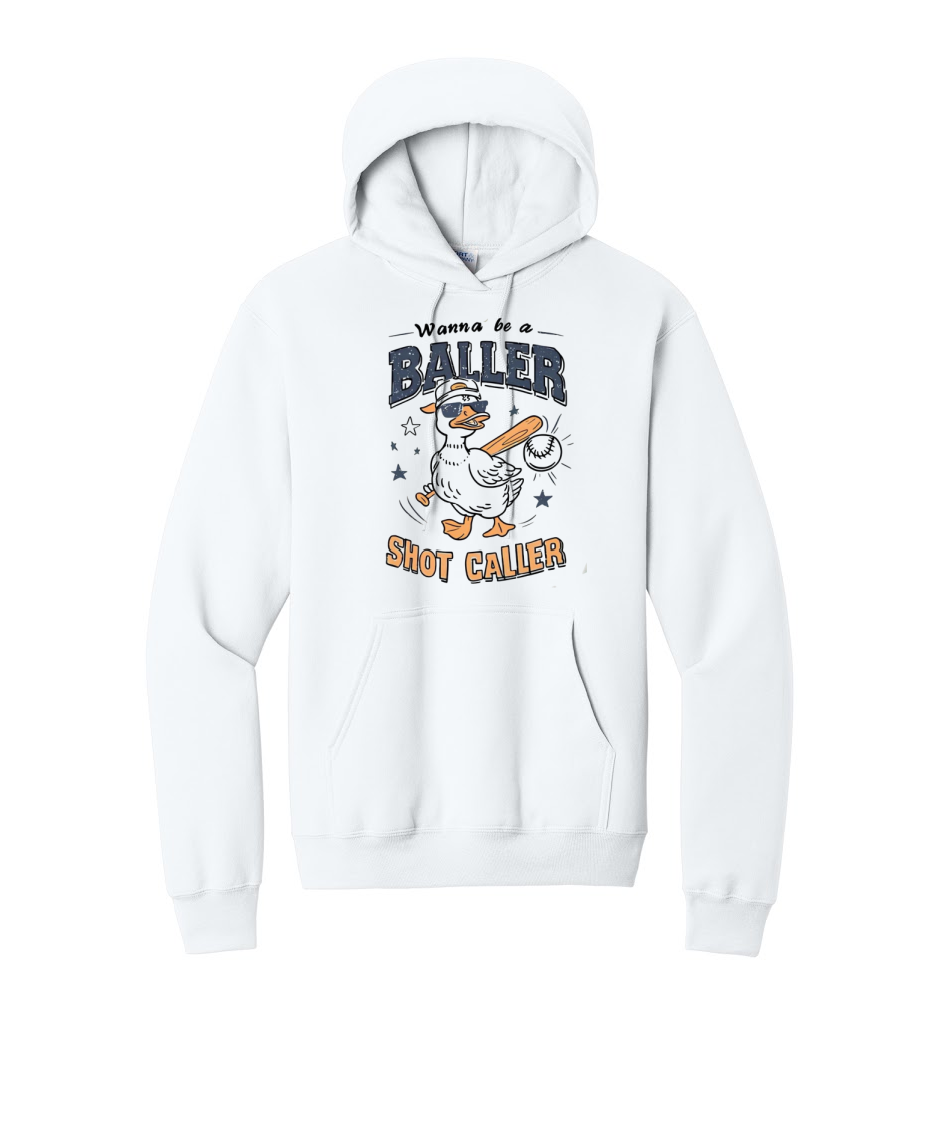 BALLER GOOSE 1- Port & Co™ Core Fleece Pullover HOODED Sweatshirt