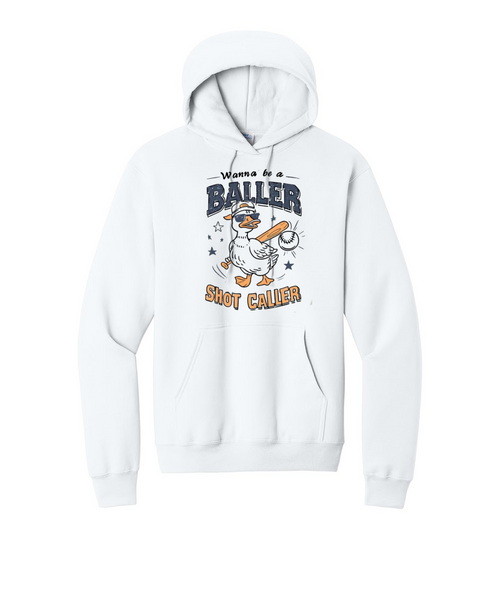BALLER GOOSE 1- Port & Co™ Core Fleece Pullover HOODED Sweatshirt