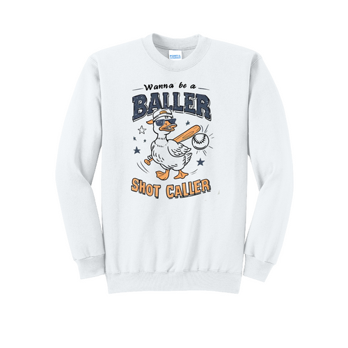 BALLER GOOSE 1 - Port & Co™ Core Fleece Pullover CREW NECK Sweatshirt