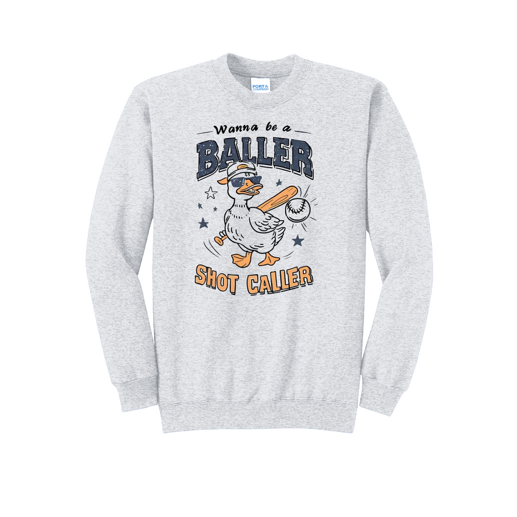 BALLER GOOSE 1 - Port & Co™ Core Fleece Pullover CREW NECK Sweatshirt