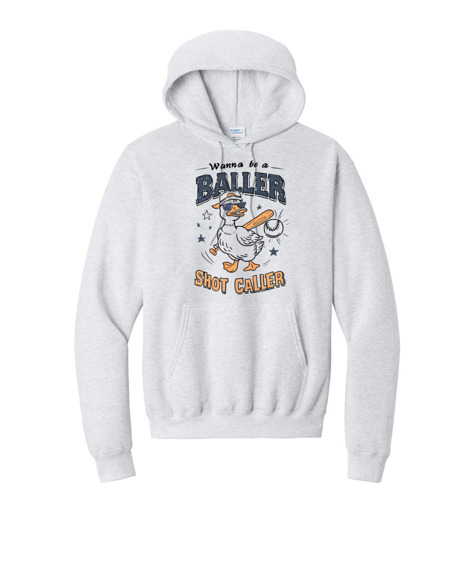 BALLER GOOSE 1- Port & Co™ Core Fleece Pullover HOODED Sweatshirt