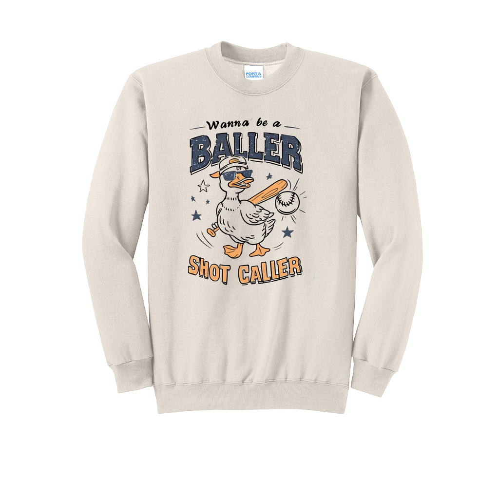 BALLER GOOSE 1 - Port & Co™ Core Fleece Pullover CREW NECK Sweatshirt