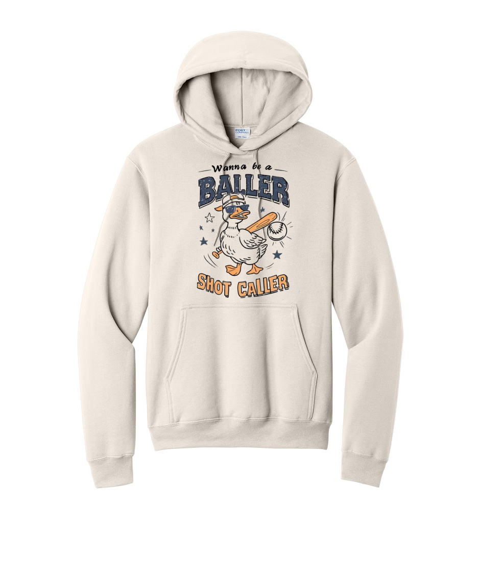 BALLER GOOSE 1- Port & Co™ Core Fleece Pullover HOODED Sweatshirt