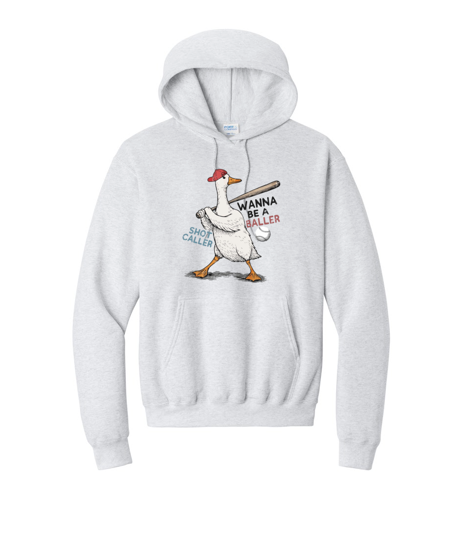 BALLER GOOSE 1- Port & Co™ Core Fleece Pullover HOODED Sweatshirt