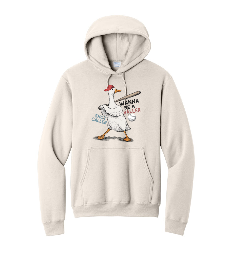 BALLER GOOSE 1- Port & Co™ Core Fleece Pullover HOODED Sweatshirt