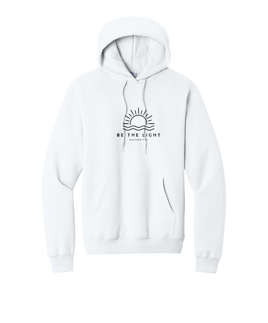 BE THE LIGHT - Port & Co™ Core Fleece Pullover HOODED Sweatshirt