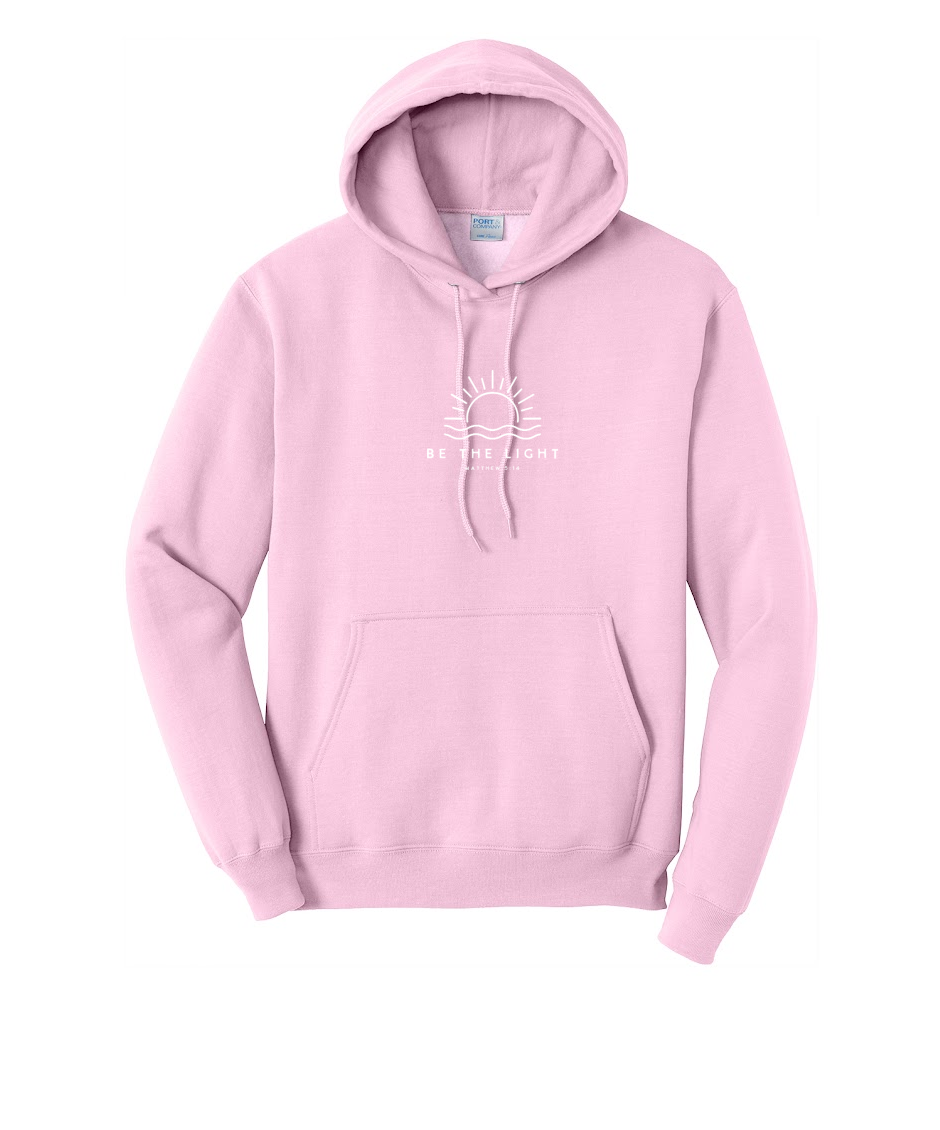 BE THE LIGHT - Port & Co™ Core Fleece Pullover HOODED Sweatshirt