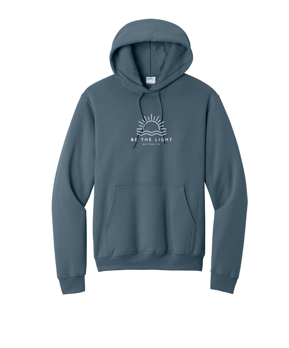 BE THE LIGHT - Port & Co™ Core Fleece Pullover HOODED Sweatshirt
