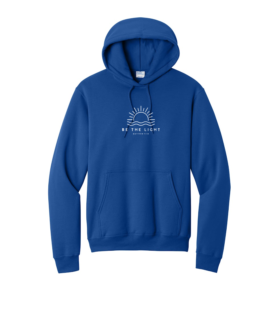 BE THE LIGHT - Port & Co™ Core Fleece Pullover HOODED Sweatshirt