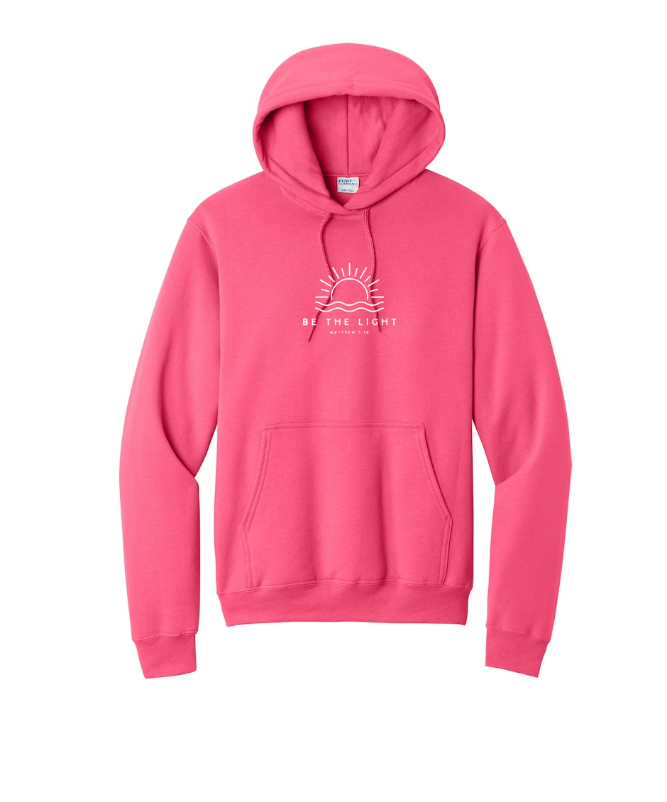 BE THE LIGHT - Port & Co™ Core Fleece Pullover HOODED Sweatshirt