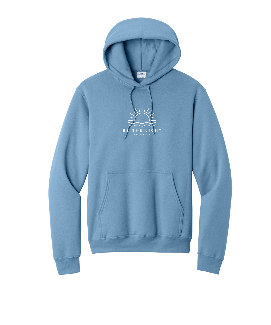 BE THE LIGHT - Port & Co™ Core Fleece Pullover HOODED Sweatshirt