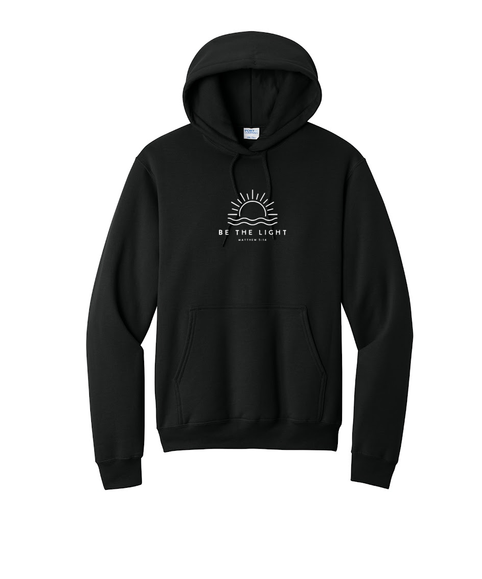 BE THE LIGHT - Port & Co™ Core Fleece Pullover HOODED Sweatshirt