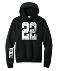 LARGE NUMBERS Fleece Pullover HOODED Sweatshirt