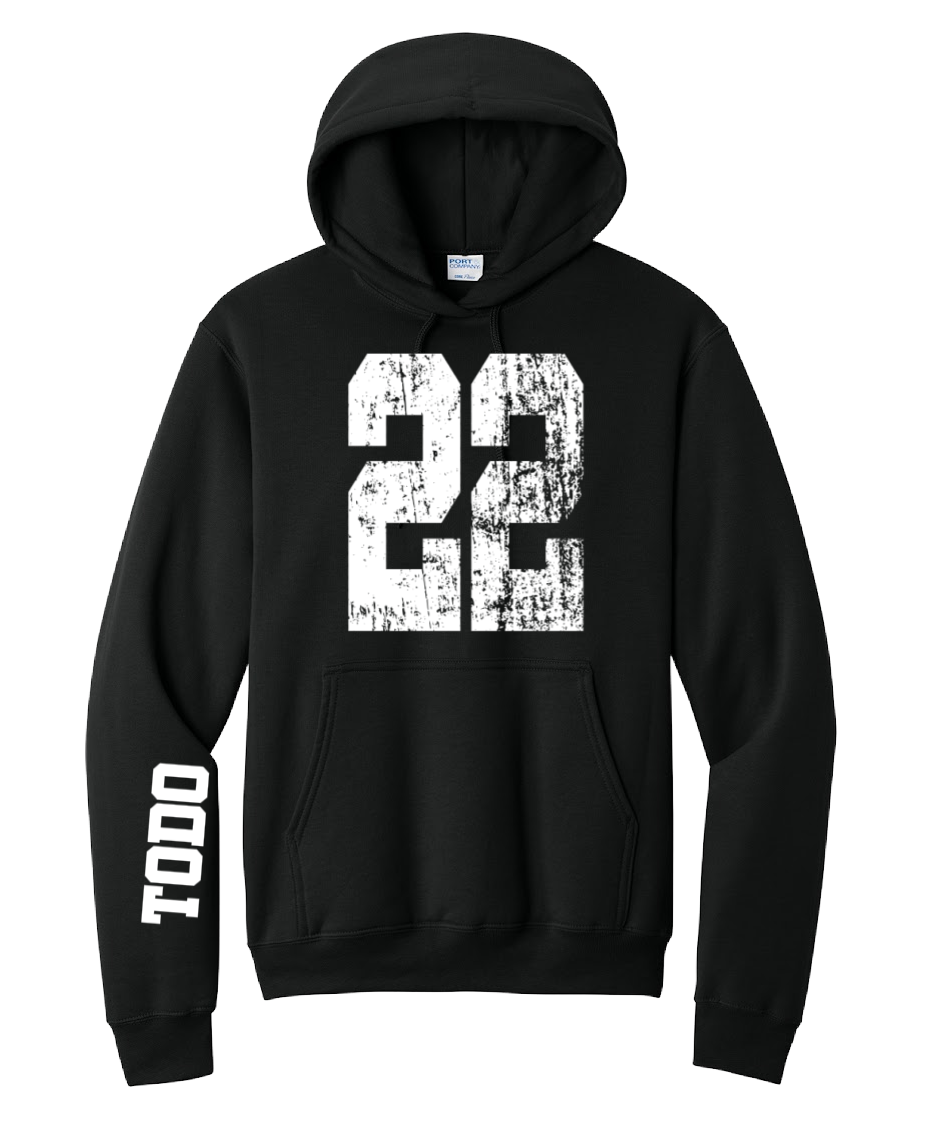 LARGE NUMBERS Fleece Pullover HOODED Sweatshirt