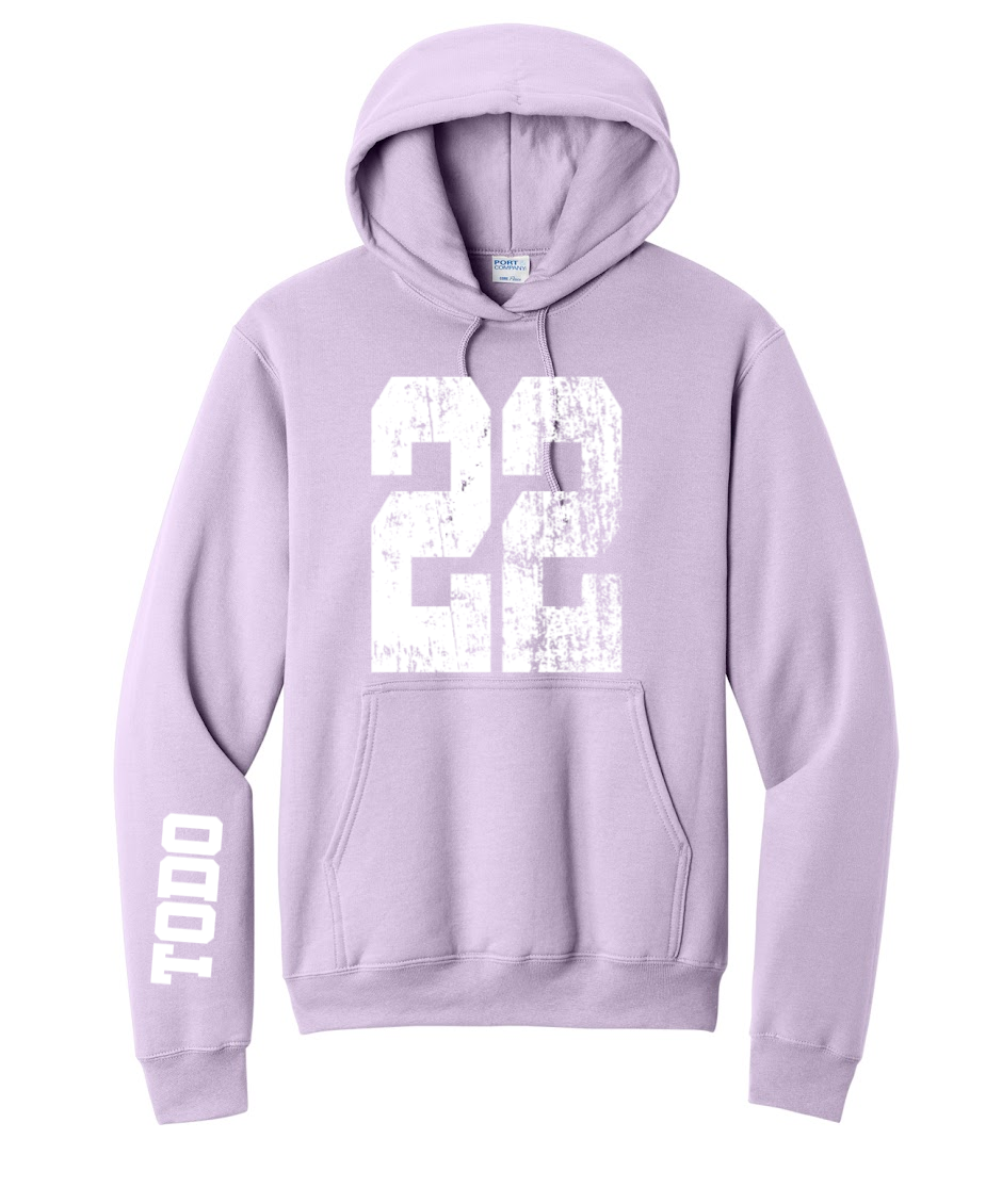 LARGE NUMBERS Fleece Pullover HOODED Sweatshirt