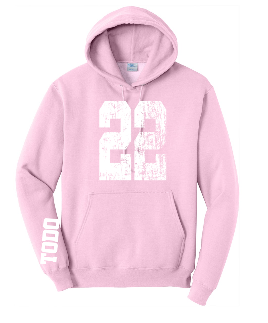 LARGE NUMBERS Fleece Pullover HOODED Sweatshirt