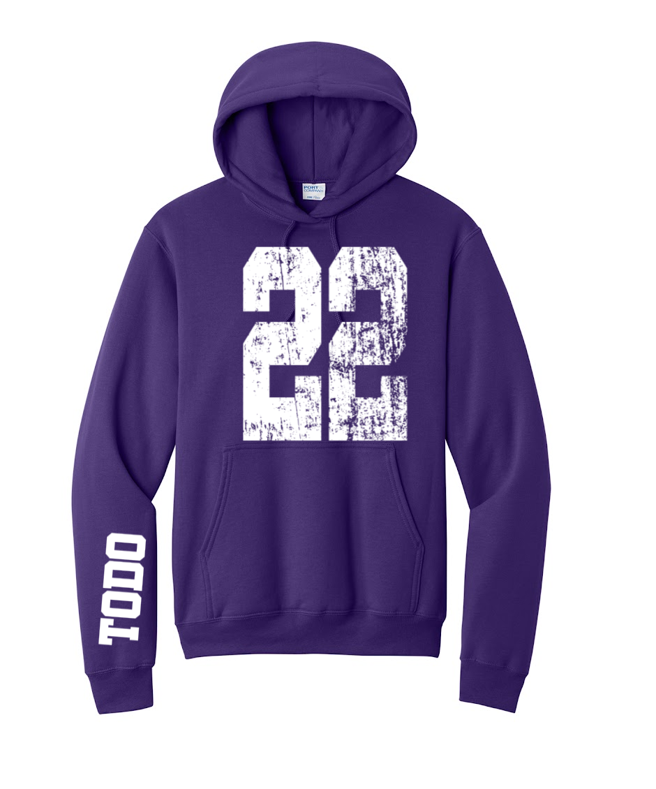 LARGE NUMBERS Fleece Pullover HOODED Sweatshirt