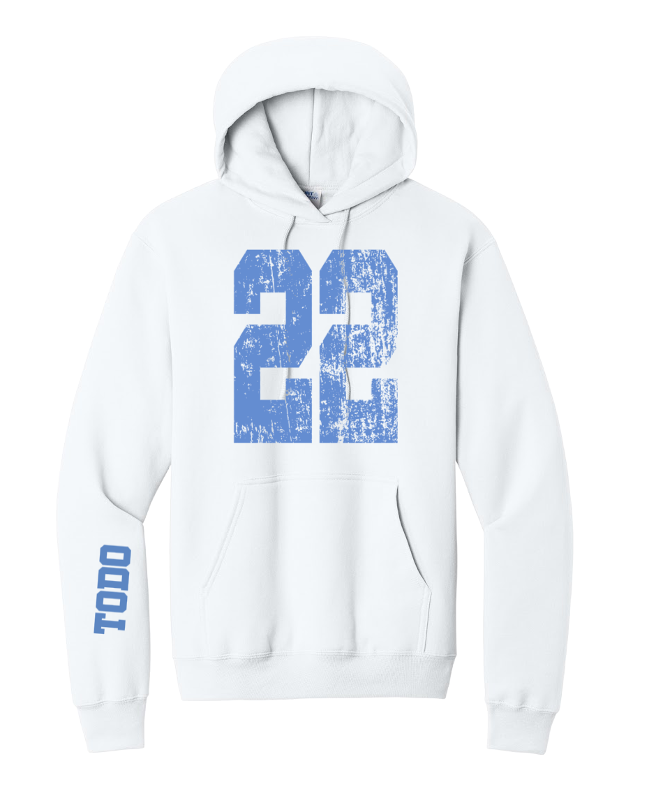 LARGE NUMBERS Fleece Pullover HOODED Sweatshirt