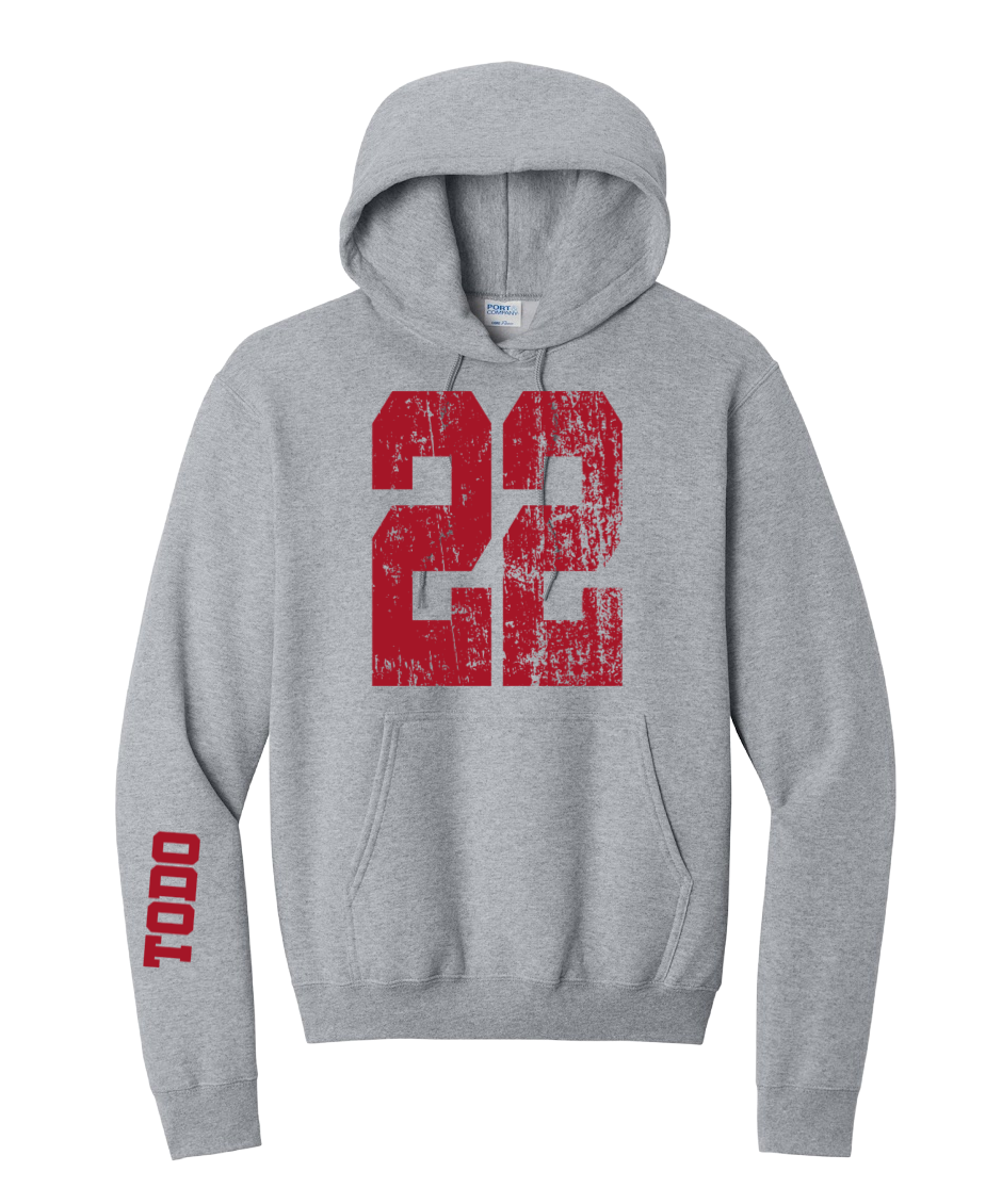 LARGE NUMBERS Fleece Pullover HOODED Sweatshirt