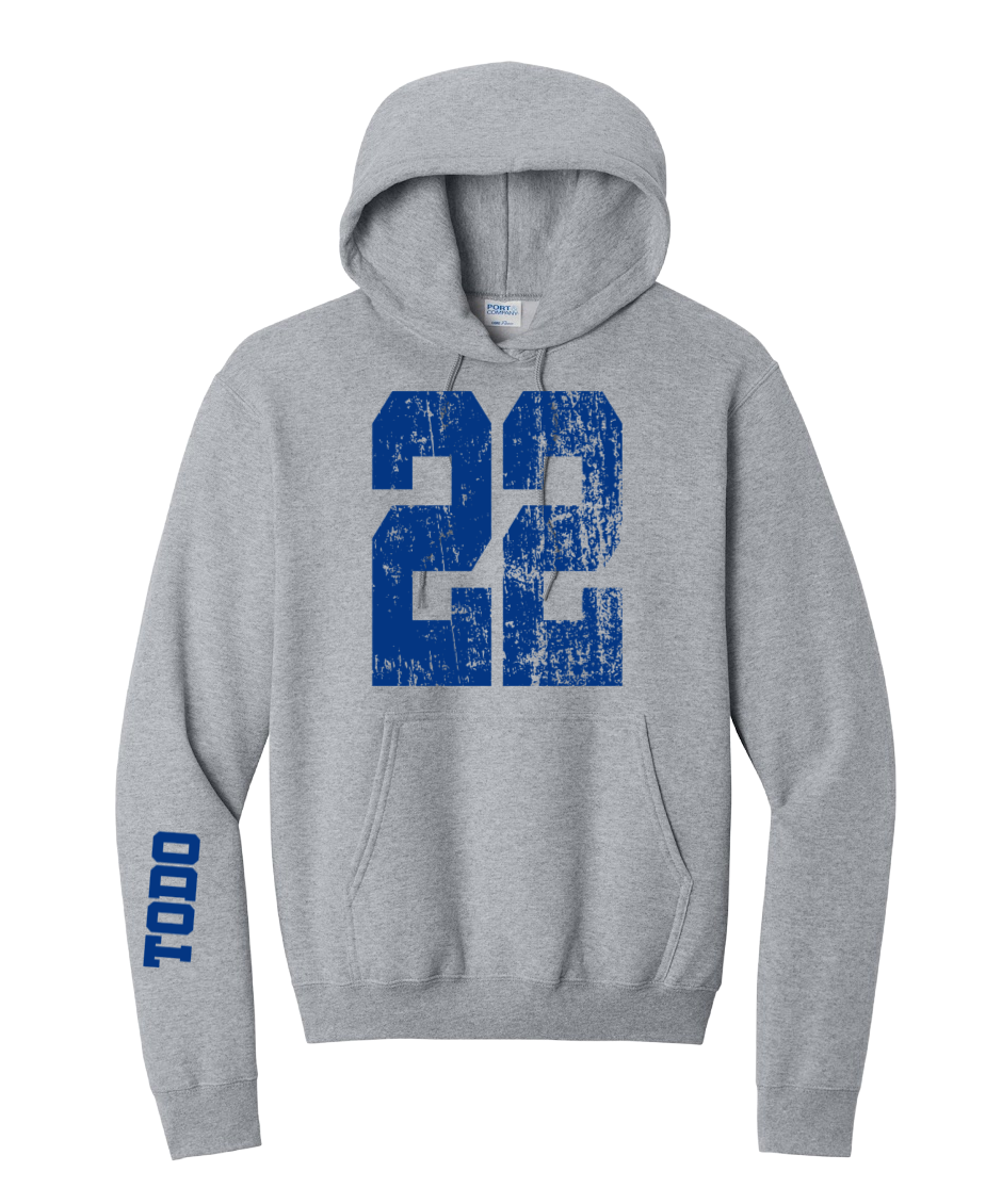 LARGE NUMBERS Fleece Pullover HOODED Sweatshirt