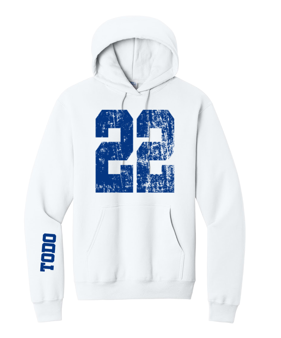 LARGE NUMBERS Fleece Pullover HOODED Sweatshirt