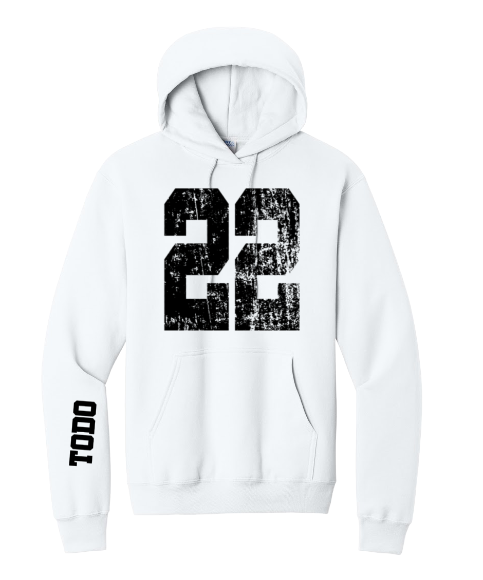 LARGE NUMBERS Fleece Pullover HOODED Sweatshirt