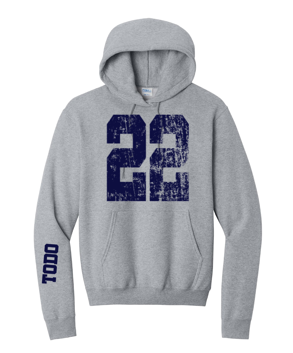 LARGE NUMBERS Fleece Pullover HOODED Sweatshirt