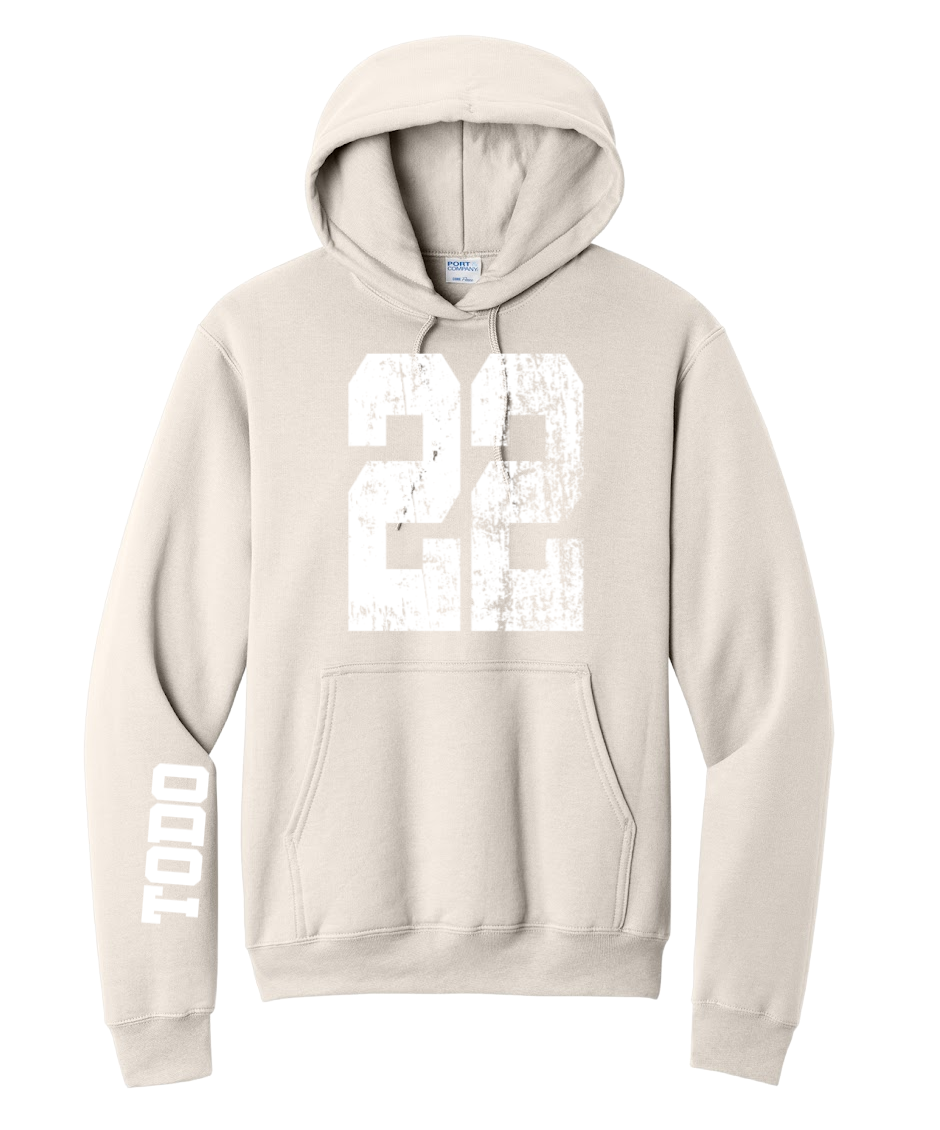 LARGE NUMBERS Fleece Pullover HOODED Sweatshirt