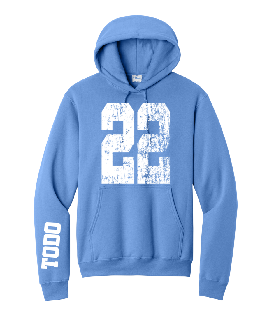 LARGE NUMBERS Fleece Pullover HOODED Sweatshirt