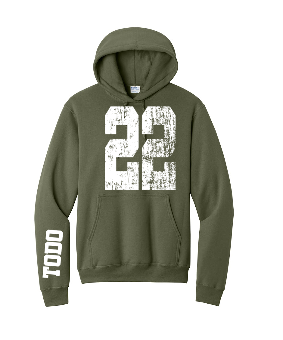 LARGE NUMBERS Fleece Pullover HOODED Sweatshirt