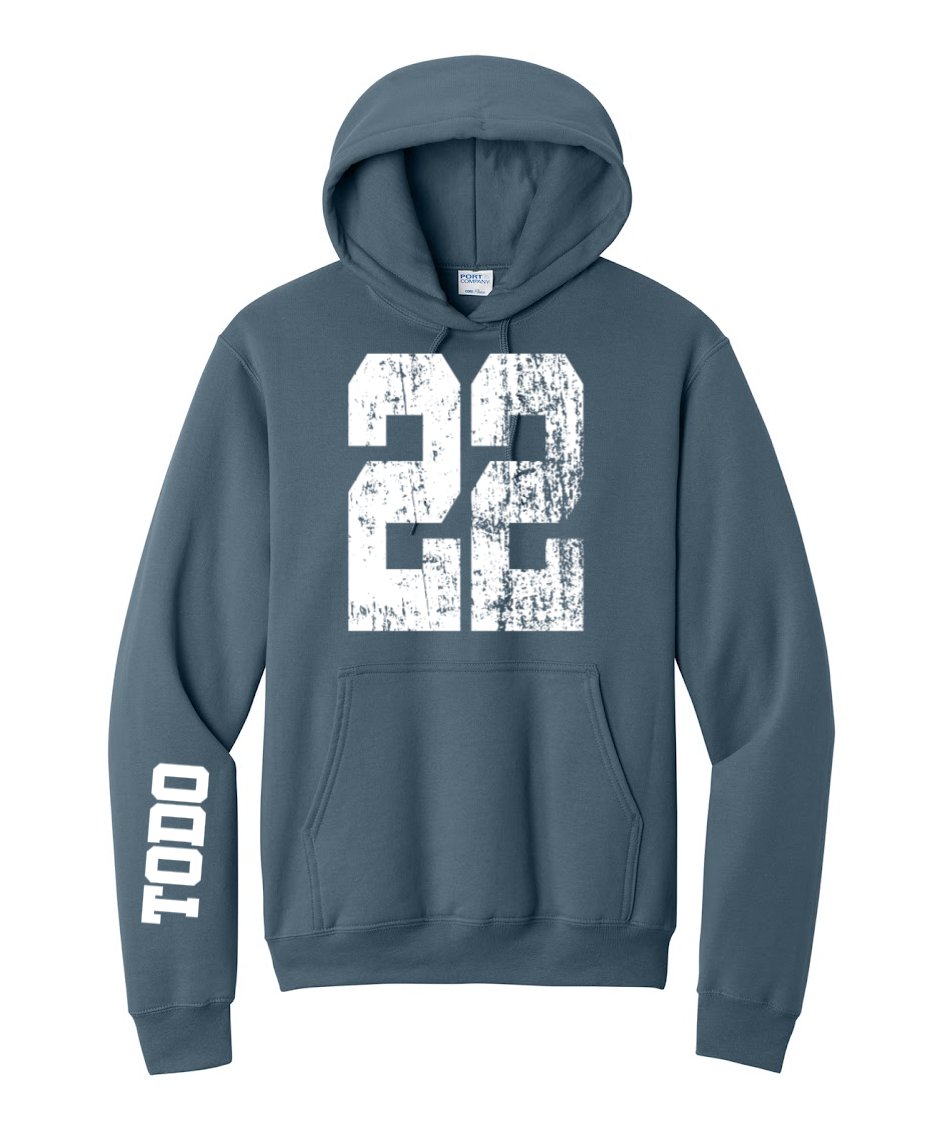 LARGE NUMBERS Fleece Pullover HOODED Sweatshirt