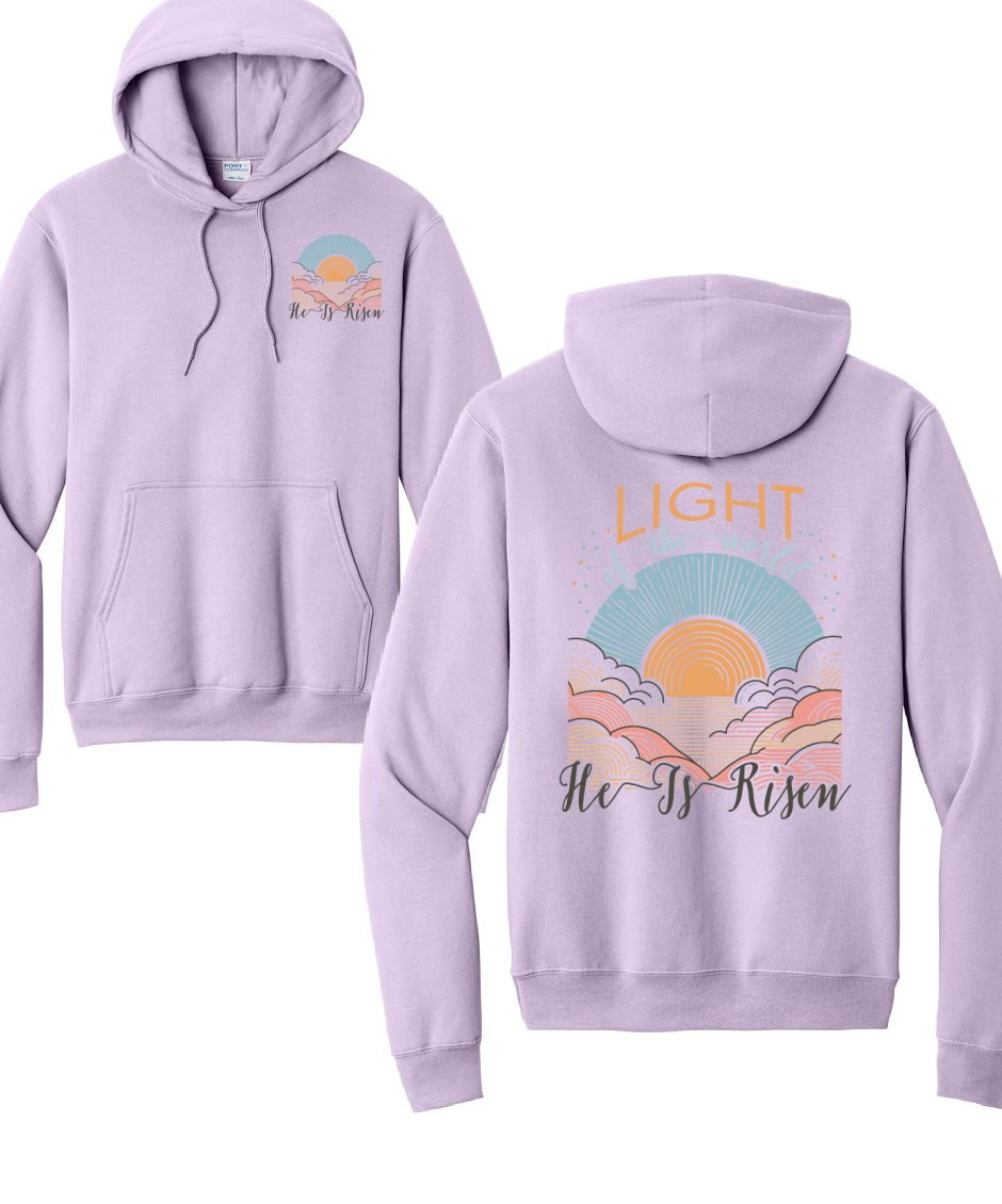 BE THE LIGHT 2- Port & Co™ Core Fleece Pullover HOODED Sweatshirt