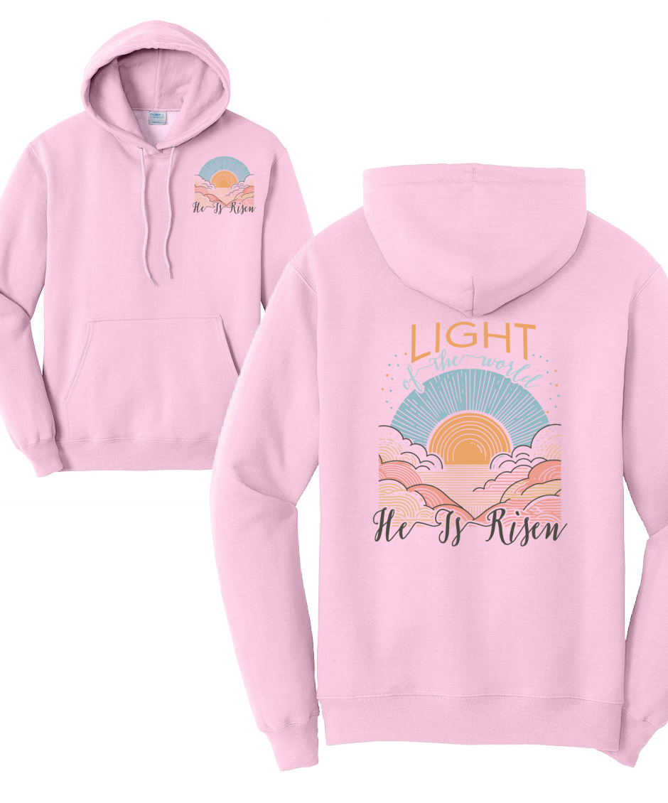 BE THE LIGHT 2- Port & Co™ Core Fleece Pullover HOODED Sweatshirt