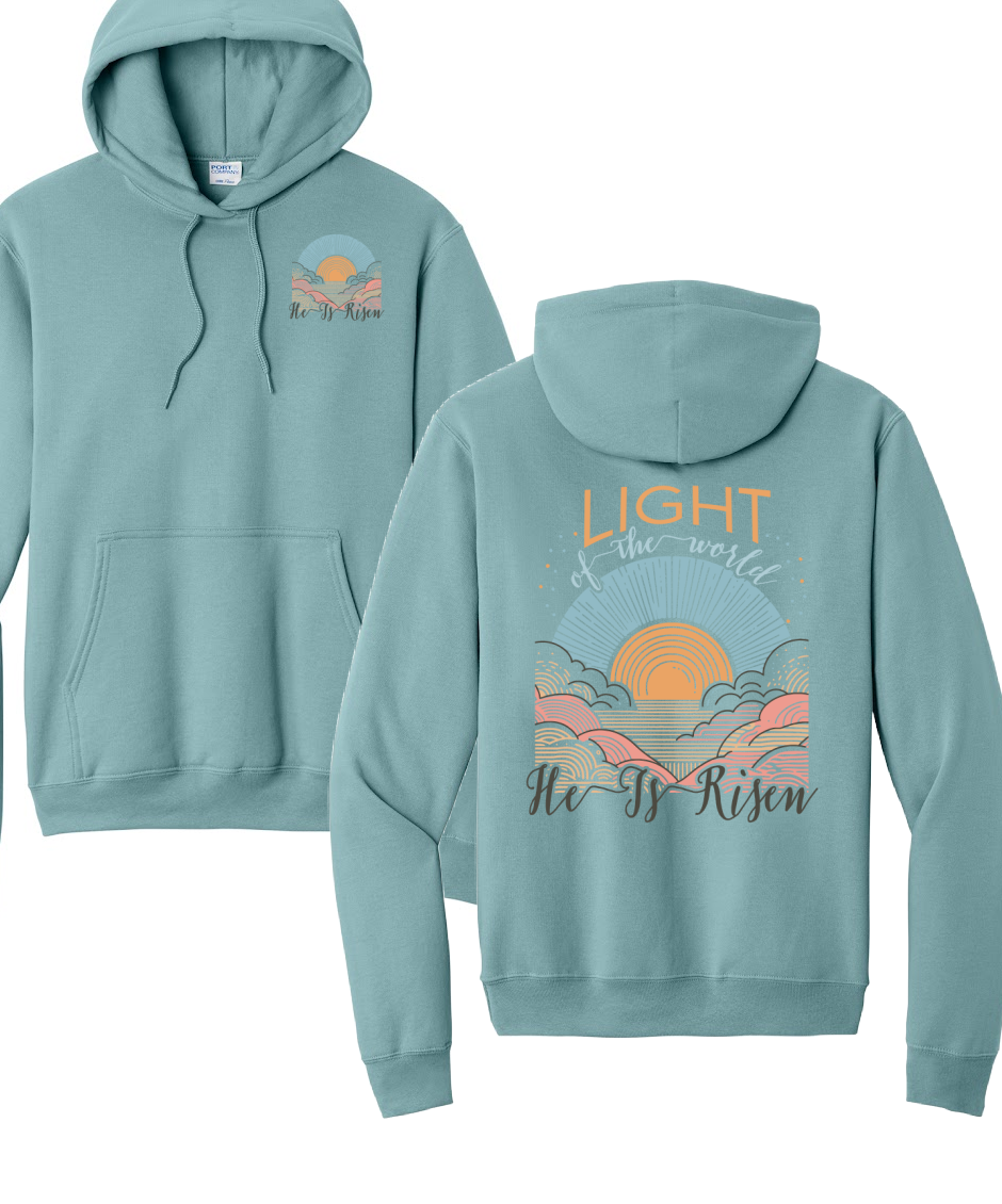 BE THE LIGHT 2- Port & Co™ Core Fleece Pullover HOODED Sweatshirt